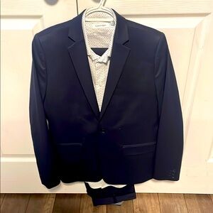 Boys Nordstrom 2 piece suit with Calvin Klein Shirt